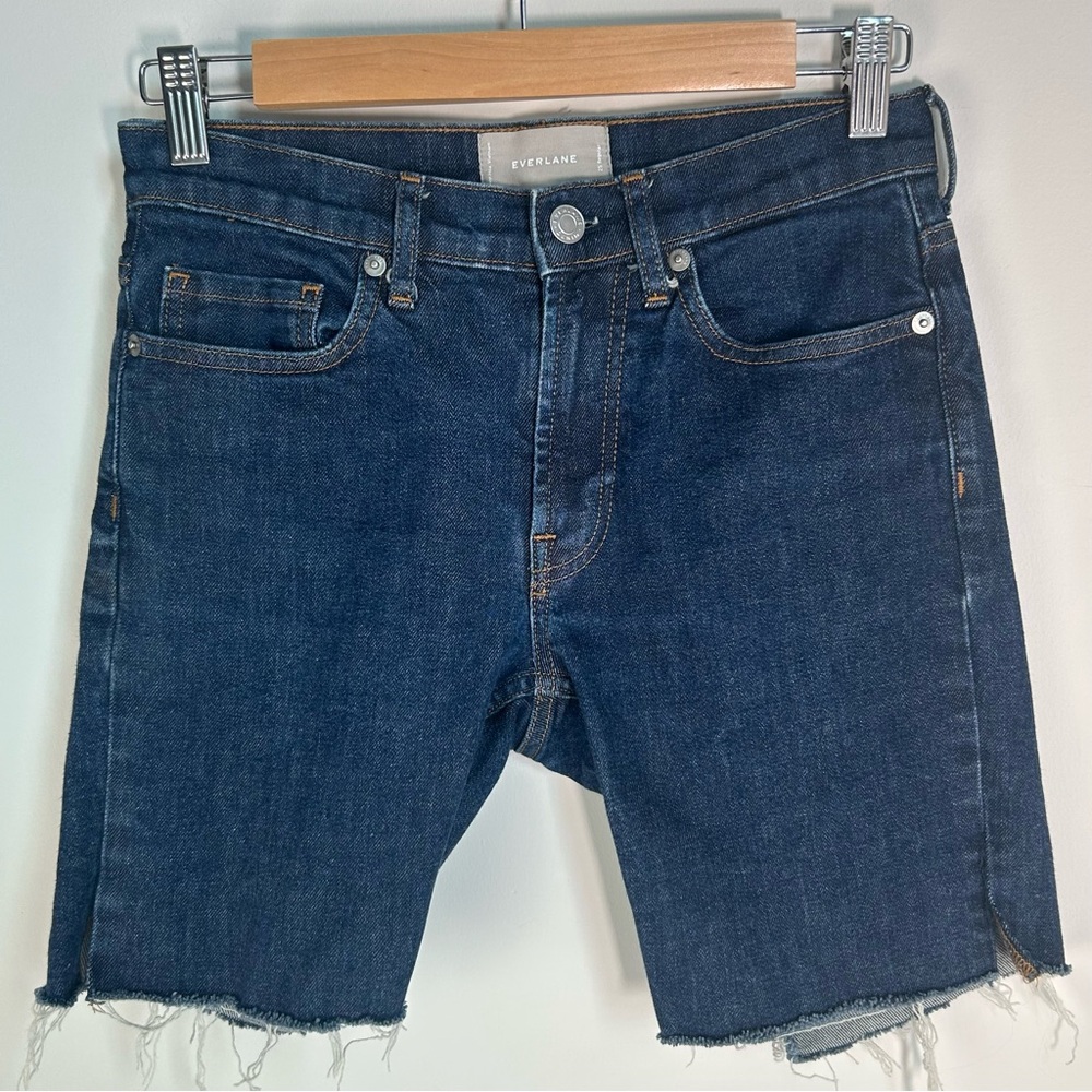 EVERLANE Mid Rise Denim Cut-Off Shorts